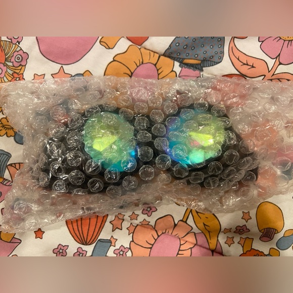 New Psychedelic Rave Kaleidoscope Goggles Rainbow Crystal Lens - Picture 6 of 6